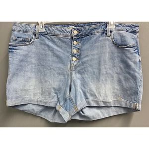 Old Navy High Rise Secret-Slim Pockets Shorts, SZ 22